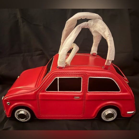 kate spade Handbags - NWT The Kate Spade New York "Rose-Colored Glasses" Red Car Bag